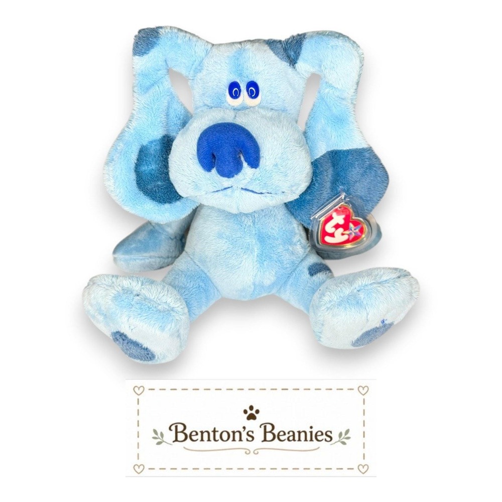 Blue's Clues TY Beanie Buddies | Mint Heart & Tush Tags